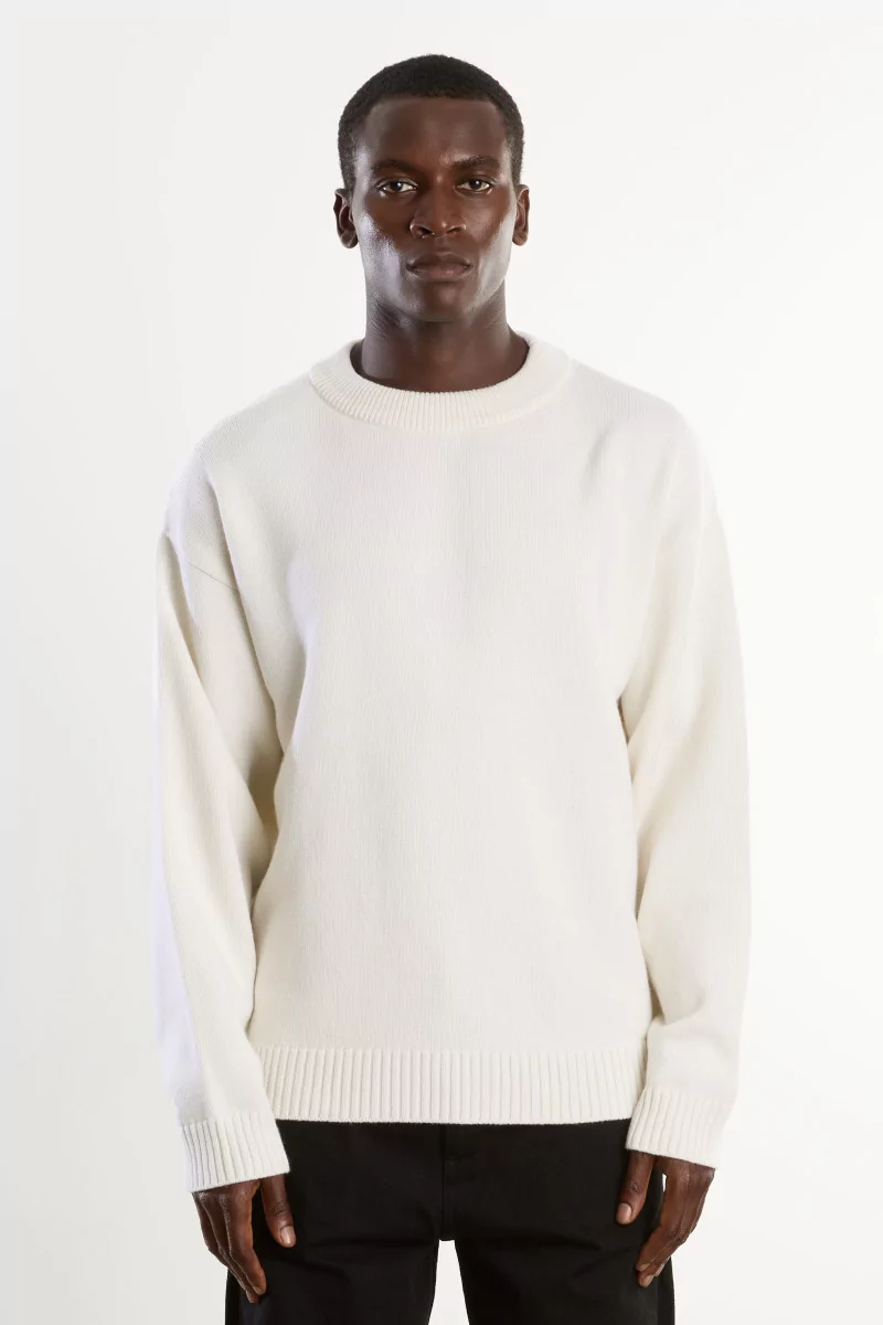 Arpenteur Source Merino Wool Cashmere Sweater – Cream | Centre Commercial