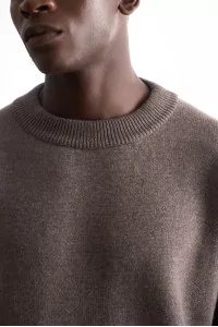 Pull Source Laine Mérinos et Cachemire Arpenteur – Greige | Centre Commercial