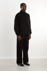 Arpenteur Half Zip Track Jacket – Black | Centre Commercial