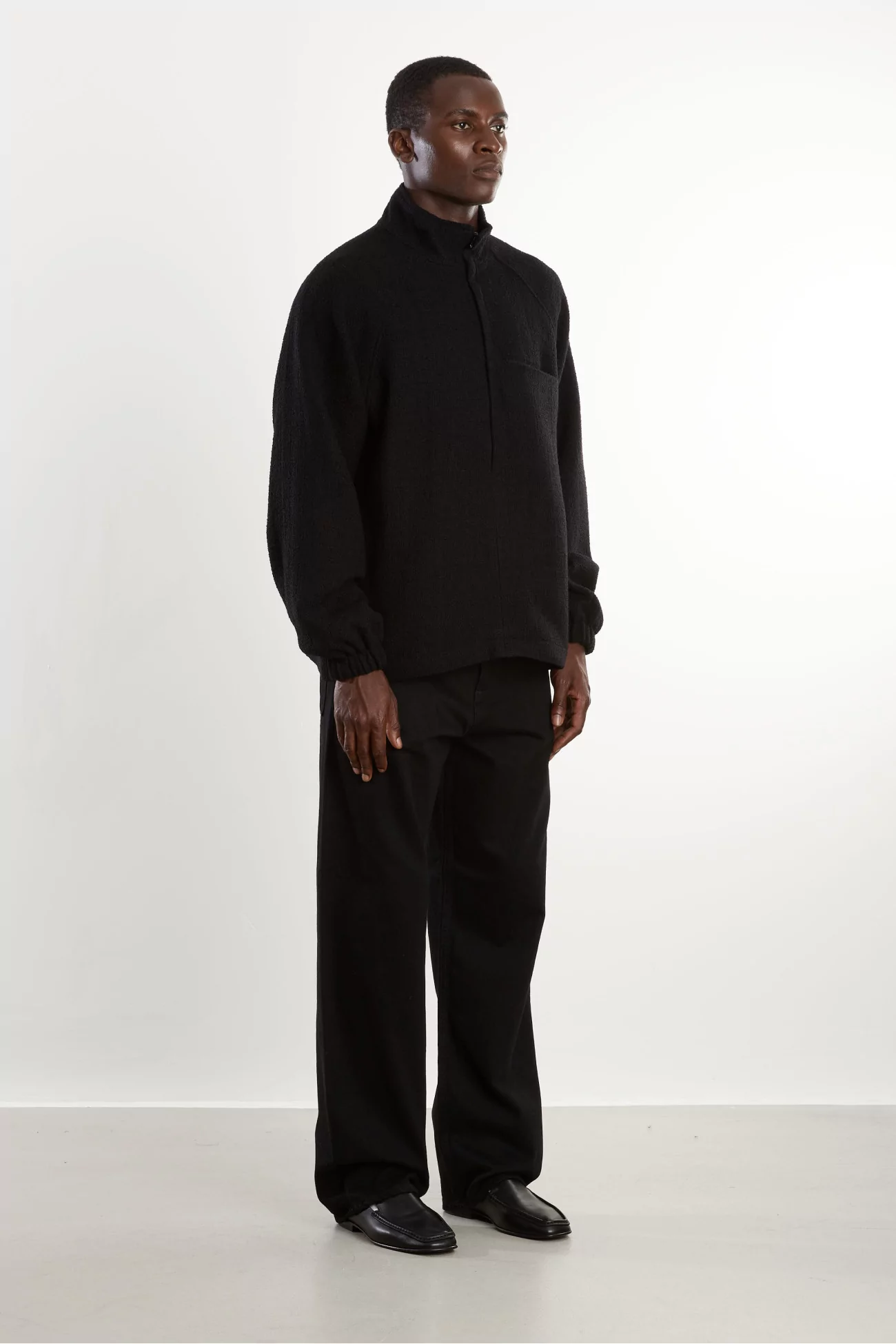 Arpenteur Half Zip Track Jacket – Black | Centre Commercial
