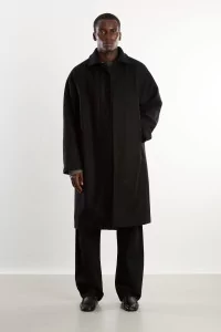 Arpenteur Utile Wool Coat – Black | Centre Commercial