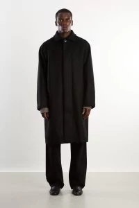 Arpenteur Utile Wool Coat – Black | Centre Commercial