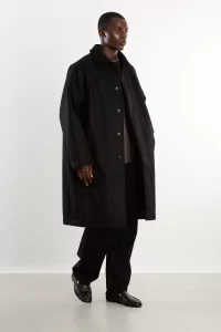 Arpenteur Utile Wool Coat – Black | Centre Commercial
