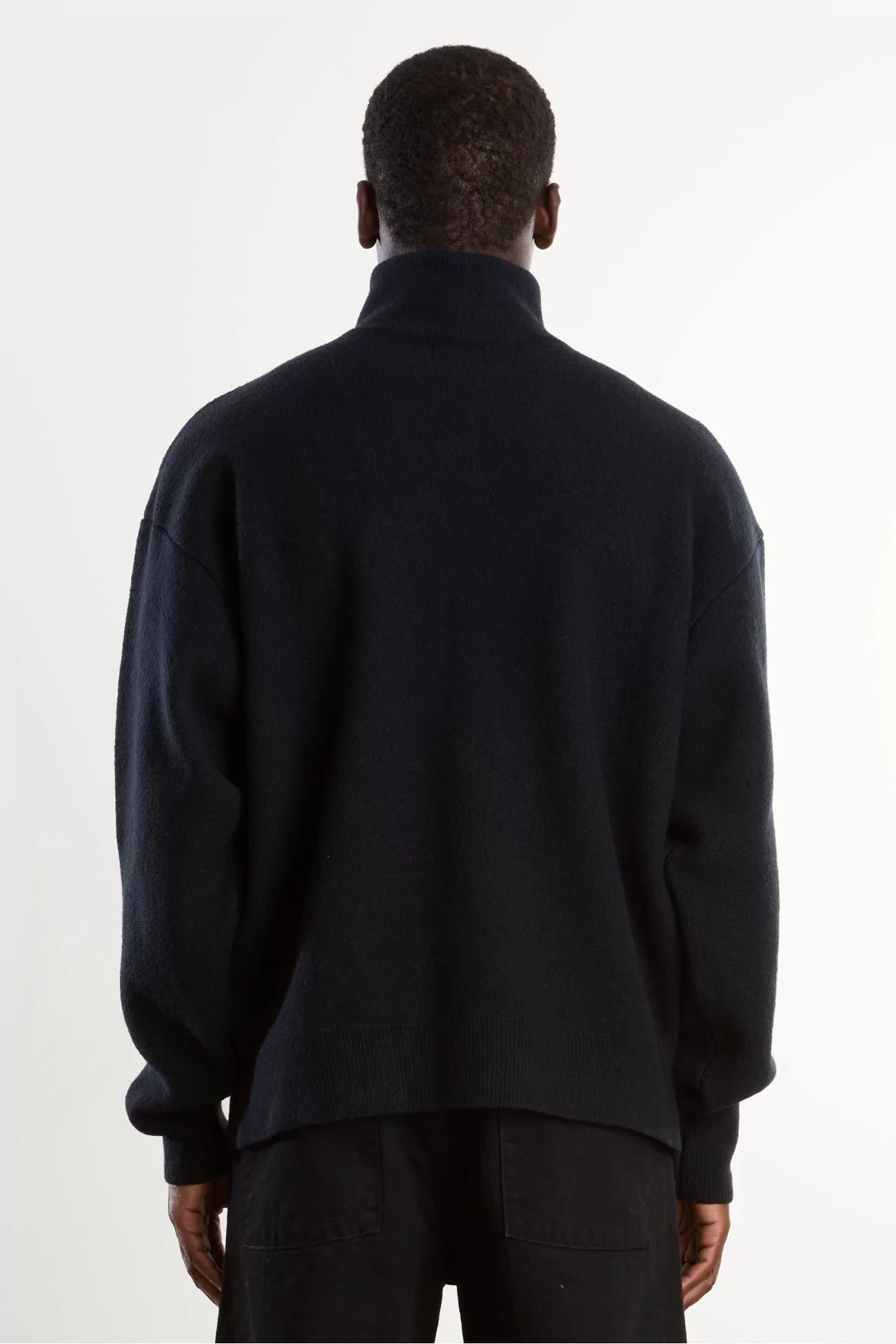 Arpenteur Cam Merino Wool Felt Sweater – Midnight | Centre Commercial