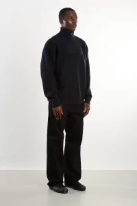 Arpenteur Cam Merino Wool Felt Sweater – Midnight | Centre Commercial