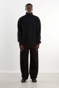 Arpenteur Cam Merino Wool Felt Sweater – Midnight | Centre Commercial