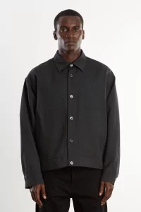 Veste Sigma en Lin Arpenteur – Charcoal | Centre Commercial