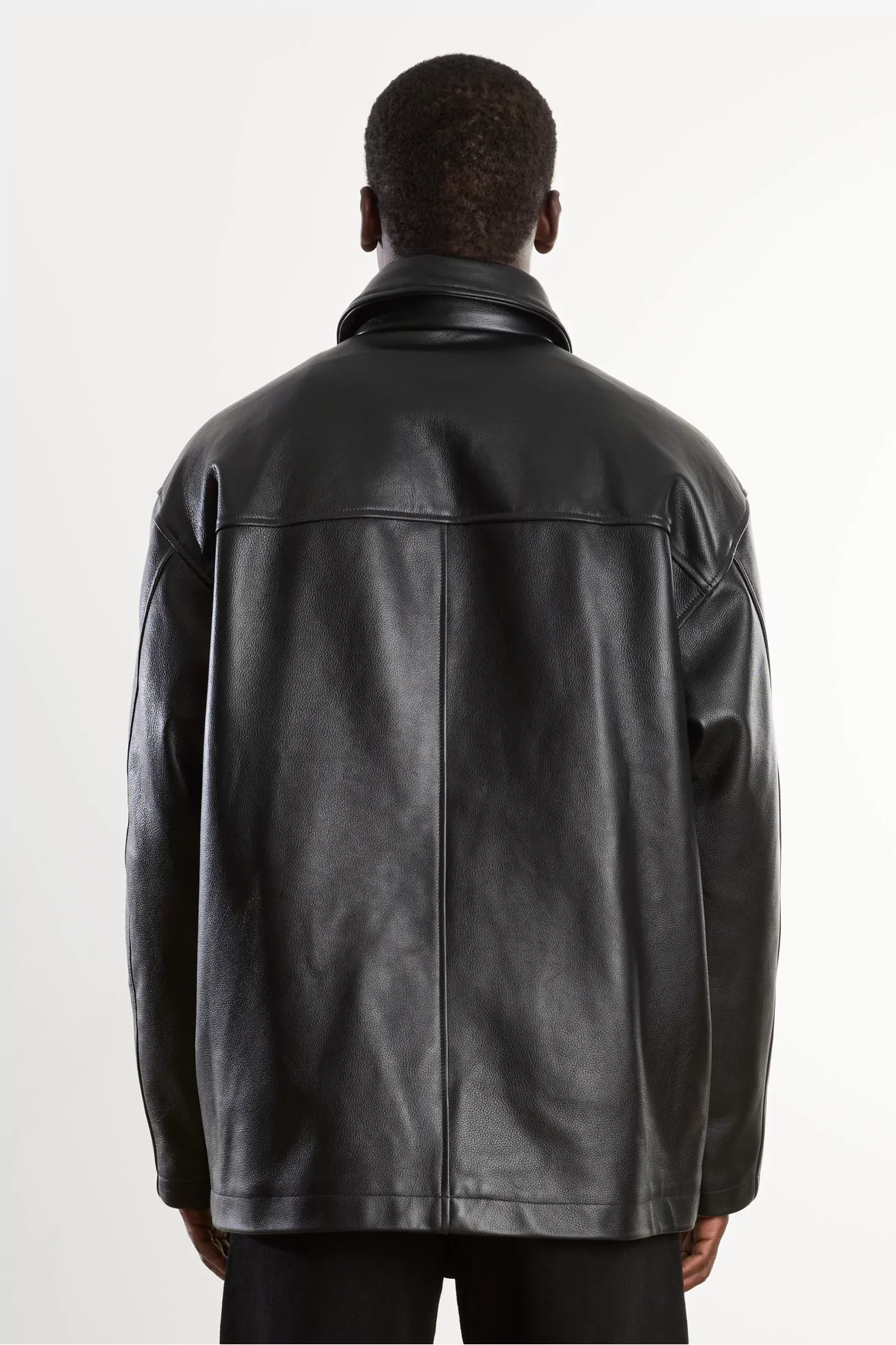Arpenteur Sigma L Leather Jacket – Black Grain | Centre Commercial