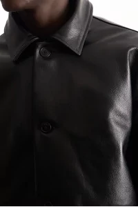 Arpenteur Sigma L Leather Jacket – Black Grain | Centre Commercial
