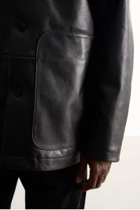 Arpenteur Sigma L Leather Jacket – Black Grain | Centre Commercial