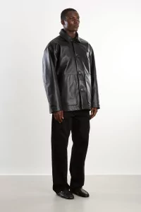 Arpenteur Sigma L Leather Jacket – Black Grain | Centre Commercial