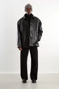 Arpenteur Sigma L Leather Jacket – Black Grain | Centre Commercial