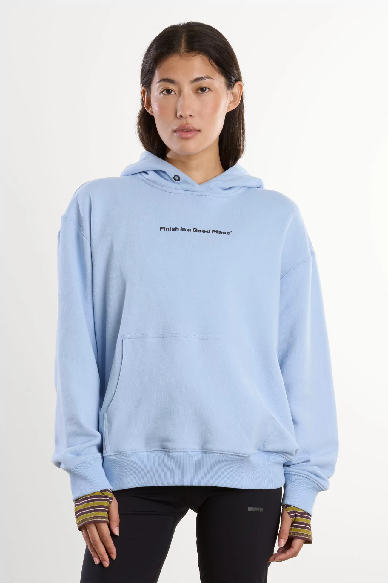 UNNA Slow Motion Organic Cotton Hoodie – Serenity Blue | Centre Commercial