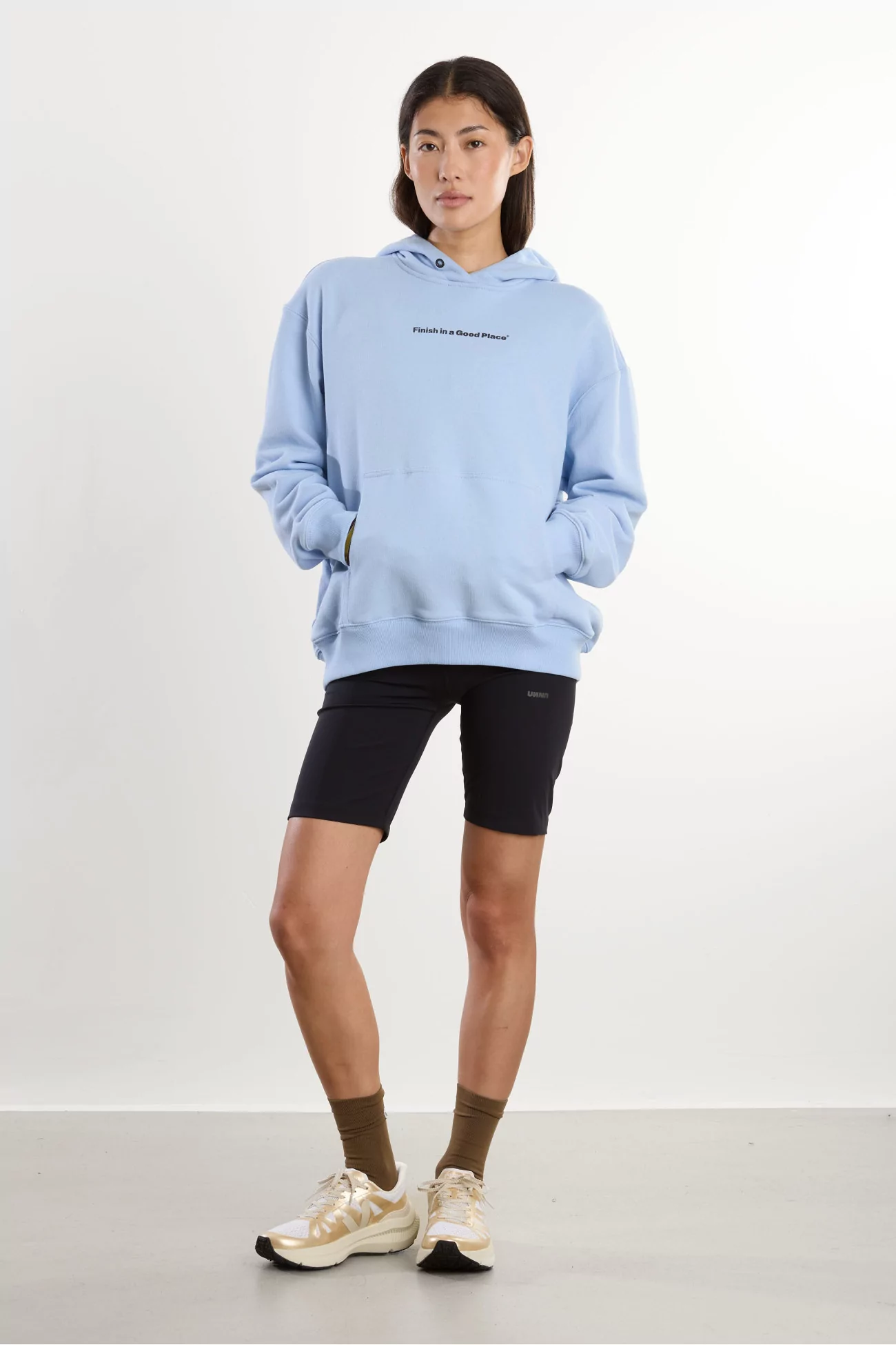 UNNA Slow Motion Organic Cotton Hoodie – Serenity Blue | Centre Commercial