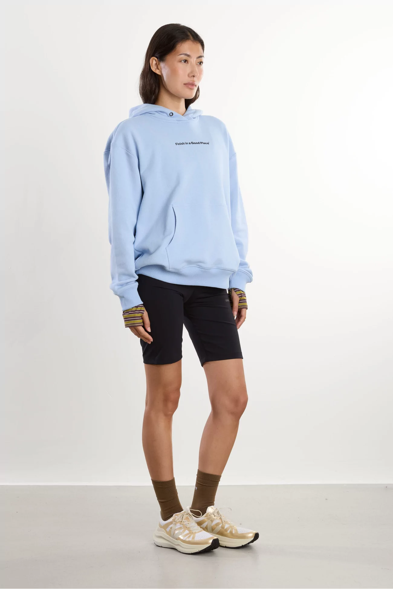 UNNA Slow Motion Organic Cotton Hoodie – Serenity Blue | Centre Commercial