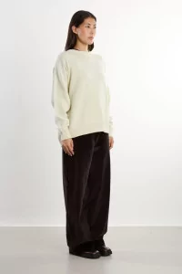 Cariaggi Cashmere Crewneck Sweater – Ivory | Centre Commercial