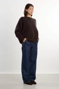 Cariaggi Cashmere Crewneck Sweater – Dark Brown | Centre Commercial