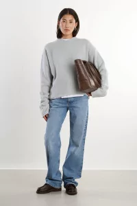 Pull Homme Laine Bouclette Col V Boucle Wool – Talc Boucle | Centre Commercial