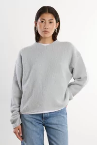 Pull Homme Laine Bouclette Col V Boucle Wool – Talc Boucle | Centre Commercial