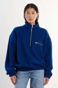 RIER Natural Wool Fleece Pullover – Indigo | Centre Commercial