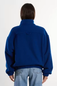 RIER Natural Wool Fleece Pullover – Indigo | Centre Commercial