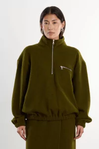 RIER Natural Wool Fleece Pullover – Soil | Centre Commercial
