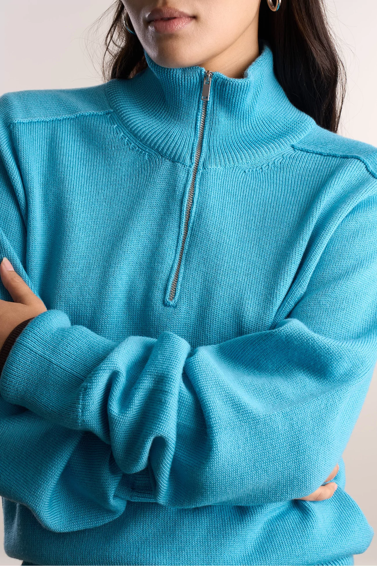 Pull Maren Laine Mérinos Studio Nicholson – Sky | Centre Commercial