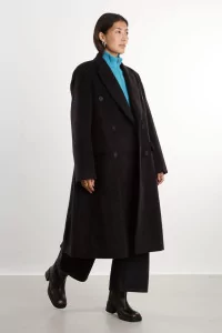 Aber Double-Breasted Wool Coat Studio Nicholson – Cola | Centre Commercial