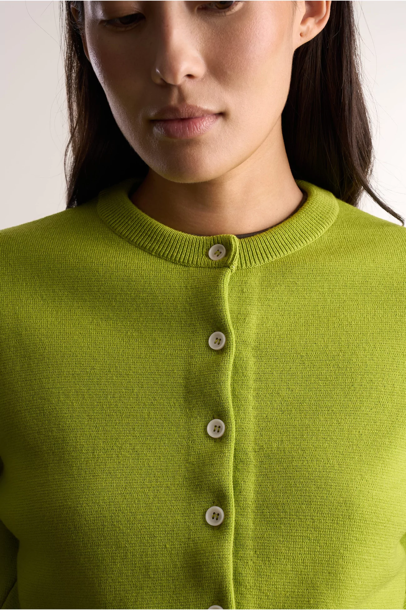 Gilet Milano Femme Laine Mérinos – Pistachio | Centre Commercial