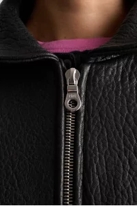 Flying Leather Jacket – Liquorice | Centre Commercial
