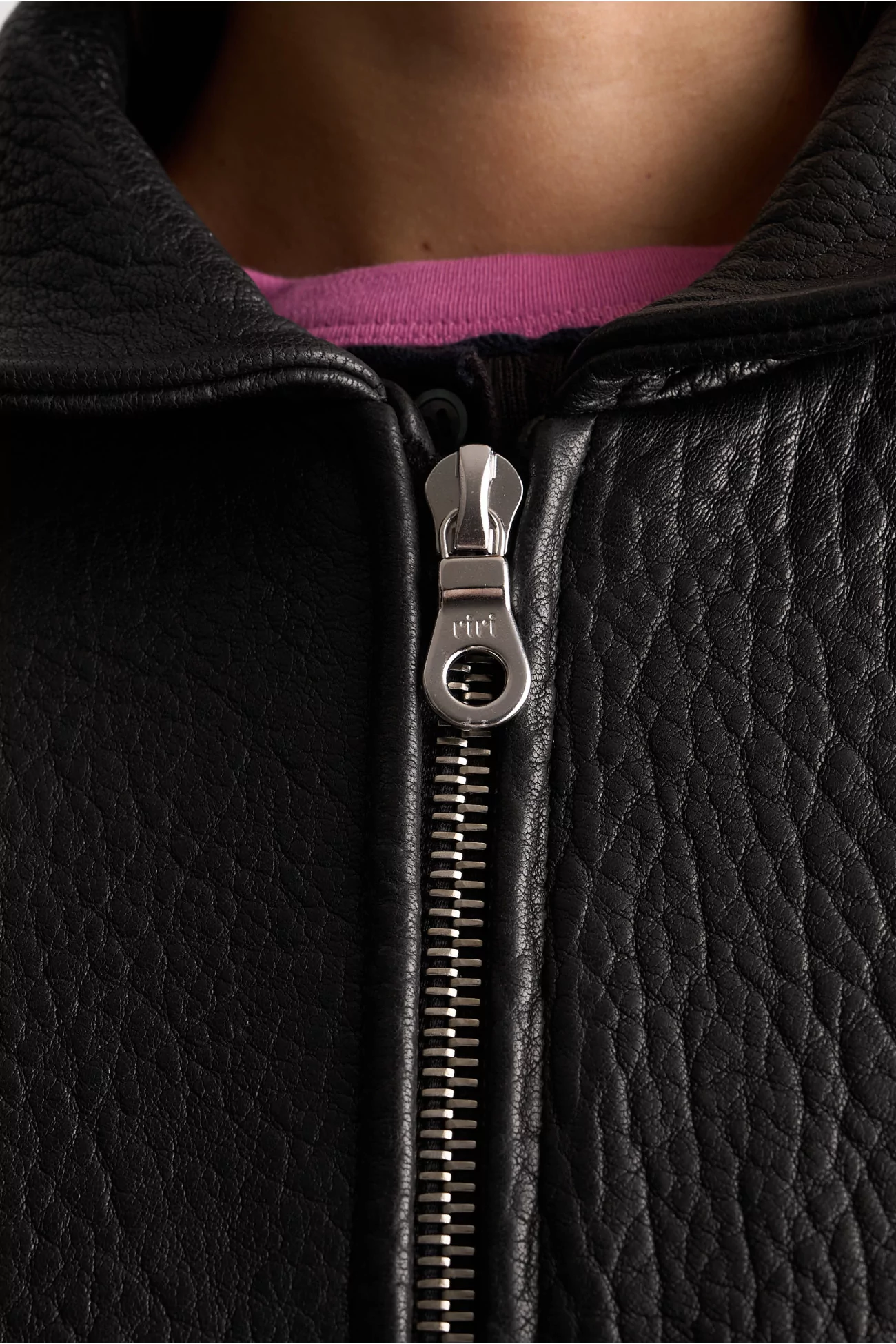 Flying Leather Jacket – Liquorice | Centre Commercial