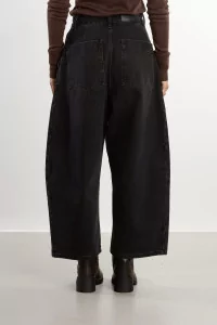 Pantalon large en denim Chalco – Washed Black | Centre Commercial