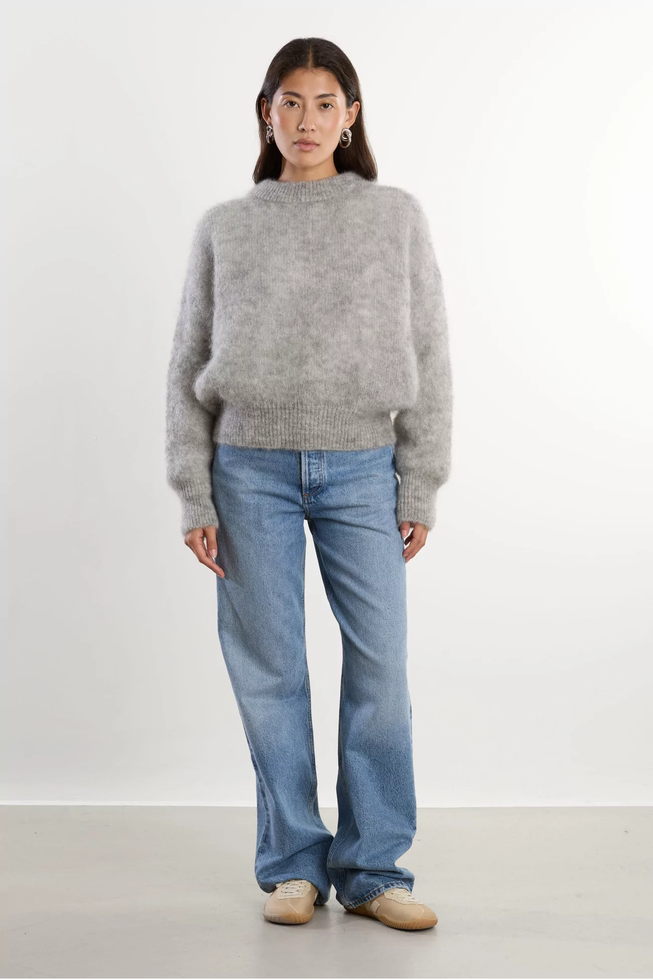 Jane Mohair Sweater – Grey | Centre Commercial