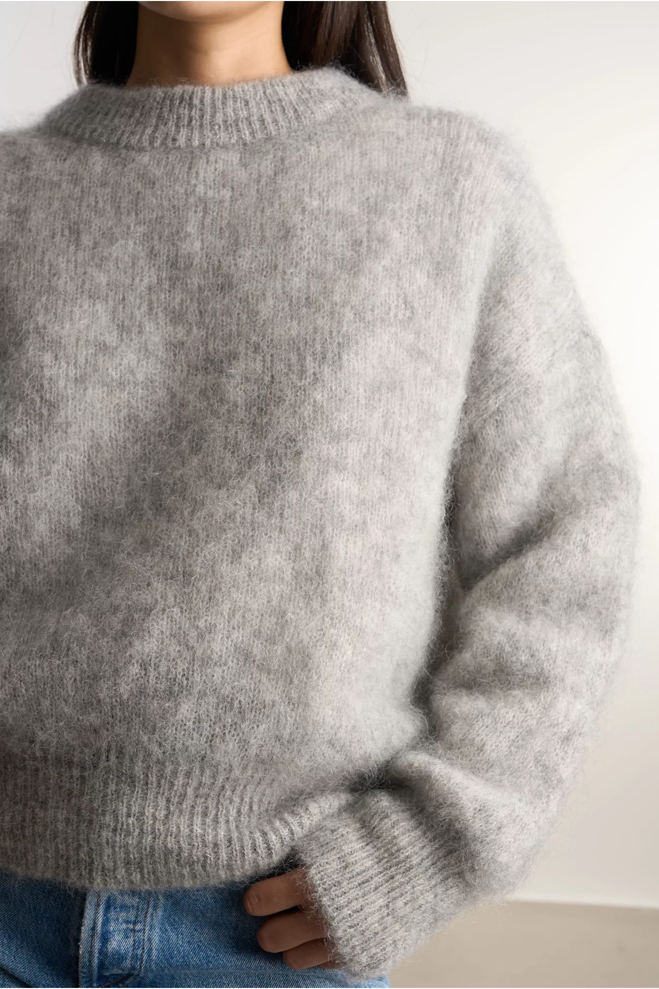 Jane Mohair Sweater – Grey | Centre Commercial