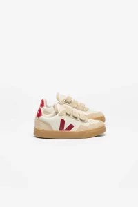 Veja V-90 Leather Kids Trainers – Beige | Centre Commercial