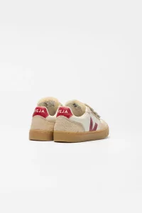 Veja V-90 Leather Kids Trainers – Beige | Centre Commercial