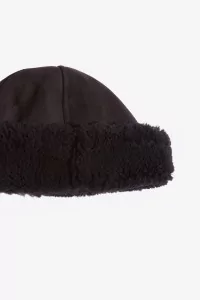 Cawley Curly Sheepskin Cap – Black | Centre Commercial