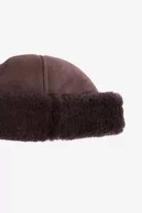 Cawley Curly Sheepskin Cap – Chocolate | Centre Commercial