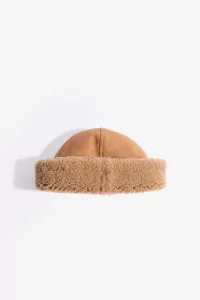 Cawley Curly Sheepskin Cap – Tan | Centre Commercial