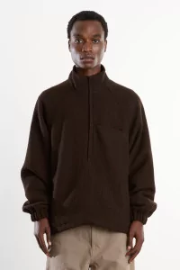 Veste Track Half Zip Coton Arpenteur – Brown | Centre Commercial