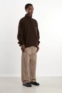 Arpenteur Half Zip Track Jacket – Brown | Centre Commercial