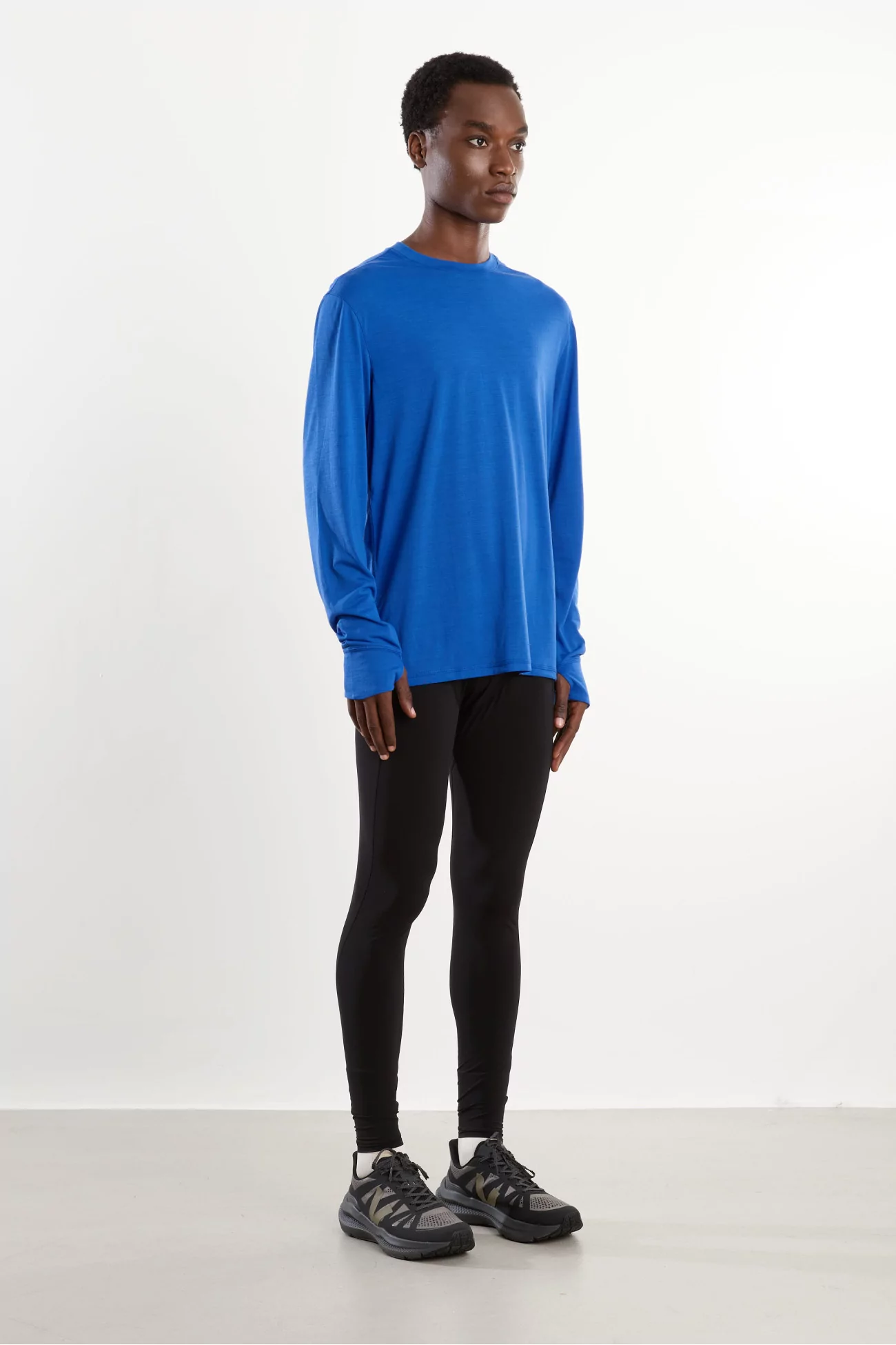 T-shirt Running Manches Longues Laine Mérinos Frank – Lapis | Centre Commercial