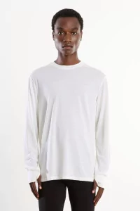 T-shirt Running Manches Longues Laine Mérinos Frank – Natural | Centre Commercial