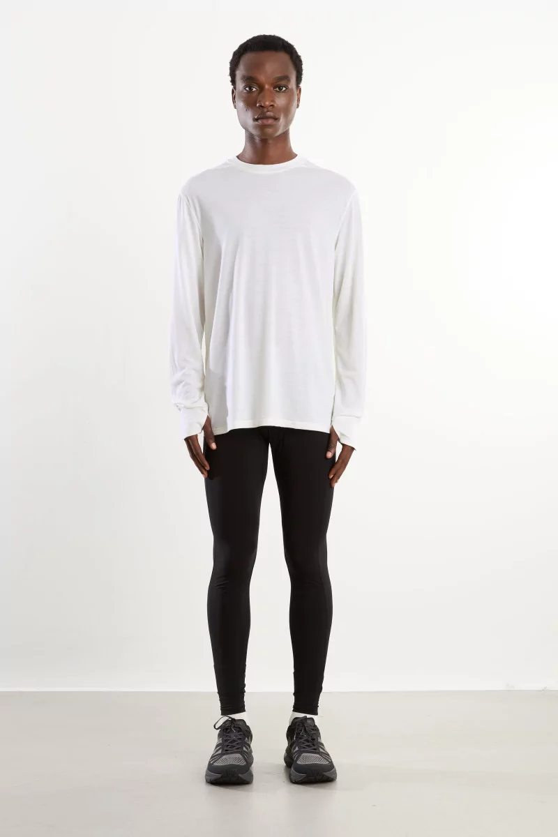 Merino Running Frank Long Sleeve T-Shirt – Natural | Centre Commercial