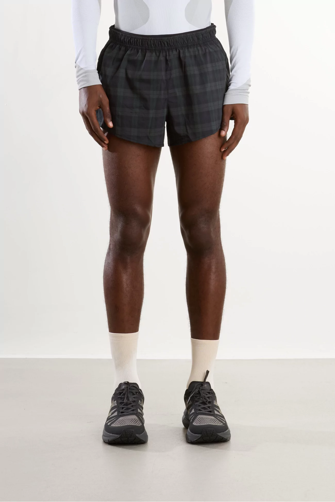 Short Running Tartan Literary Sport Morrison 3" – Green/Navy | Centre Commercial