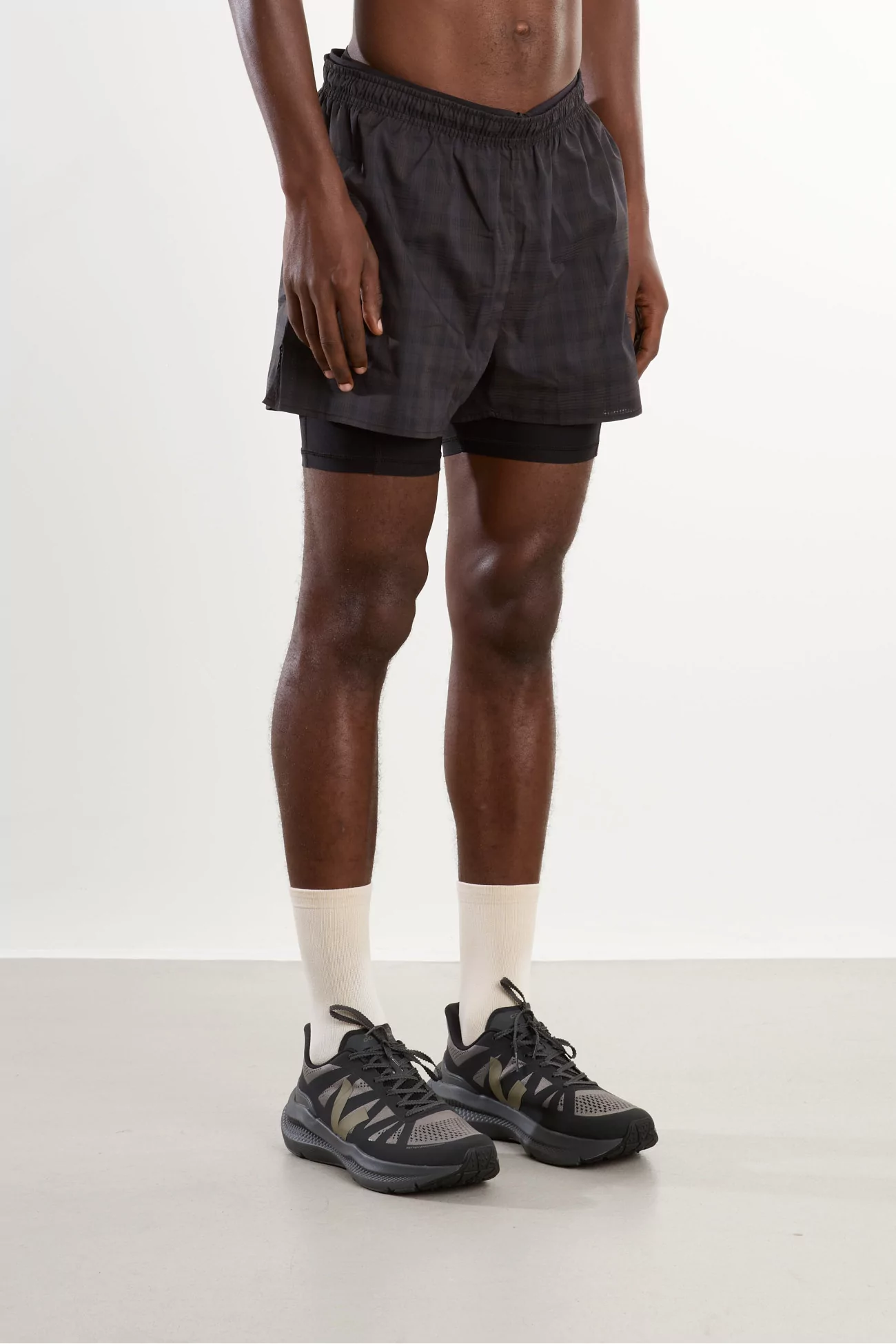 Short Running Tartan Literary Sport Myles – Brown/Tartan | Centre Commercial