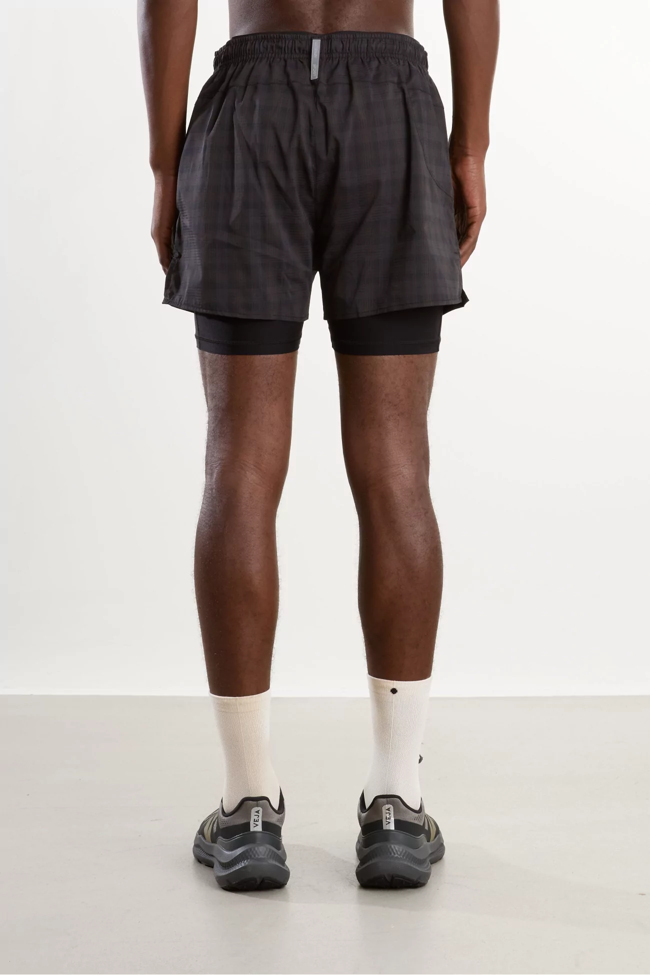 Tartan Running Literary Sport Myles Short – Brown/Tartan | Centre Commercial