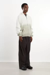 Organic Cotton ROA Bee Sun Faded Zip Hoodie – Dirty White | Centre Commercial