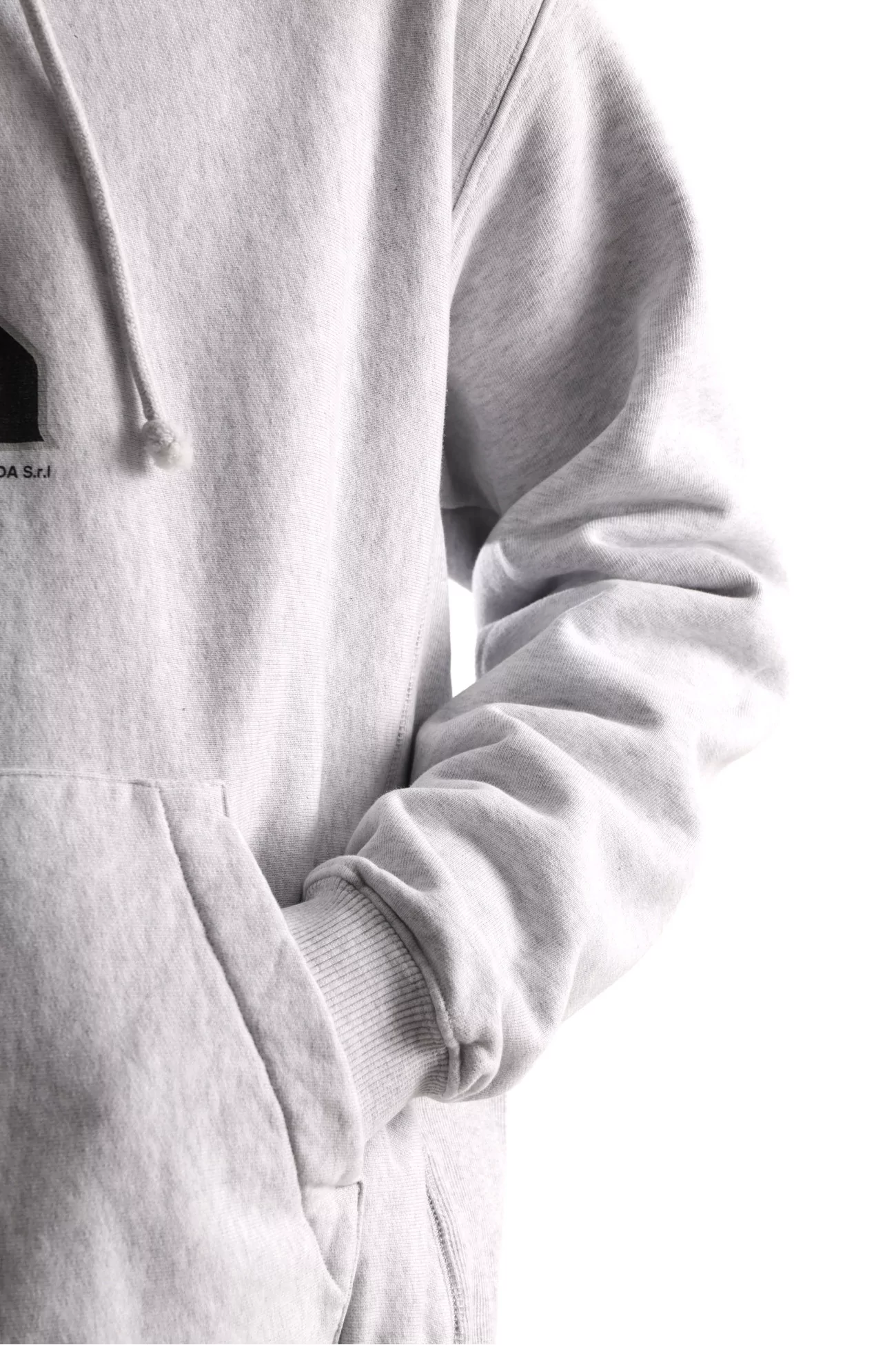 Sweat à Capuche Coton Bio ROA Mountain Logo – Light Grey | Centre Commercial