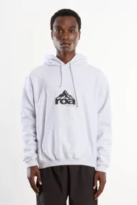 Organic Cotton ROA Mountain Logo Hoodie – Light Grey | Centre Commercial